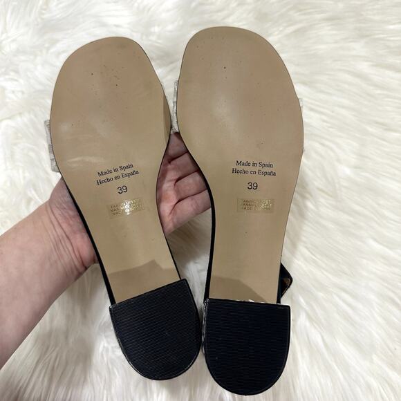 Anthropologie Ankle Strap Block Heel Sandal Sz 8.5 - Picture 8 of 9